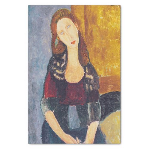 Amedeo Modigliani _ Portrait Jeanne Hebuterne 2 Tissue Paper