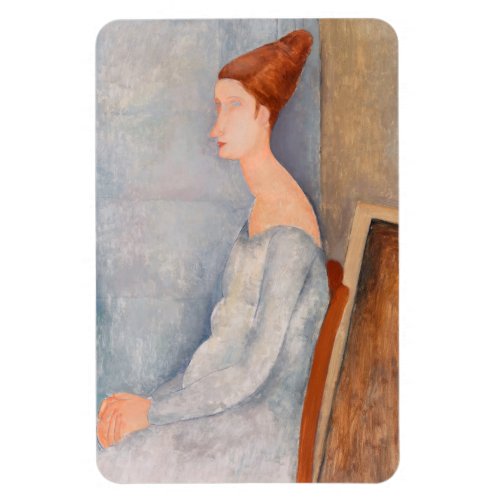 Amedeo Modigliani _ Portrait Jeanne Hebuterne 3 Magnet