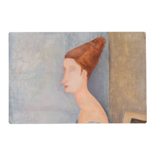 Amedeo Modigliani - Portrait Jeanne Hebuterne #3 Placemat