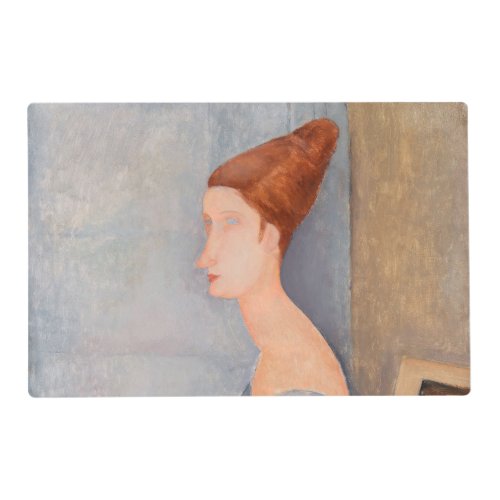 Amedeo Modigliani _ Portrait Jeanne Hebuterne 3 Placemat