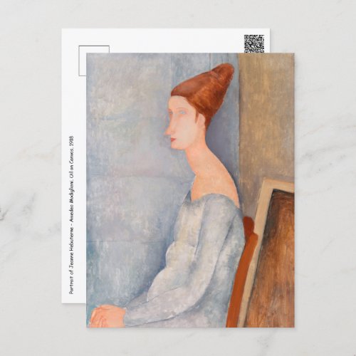 Amedeo Modigliani _ Portrait Jeanne Hebuterne 3 Postcard