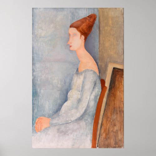 Amedeo Modigliani _ Portrait Jeanne Hebuterne 3 Poster