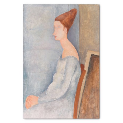 Amedeo Modigliani _ Portrait Jeanne Hebuterne 3 Tissue Paper