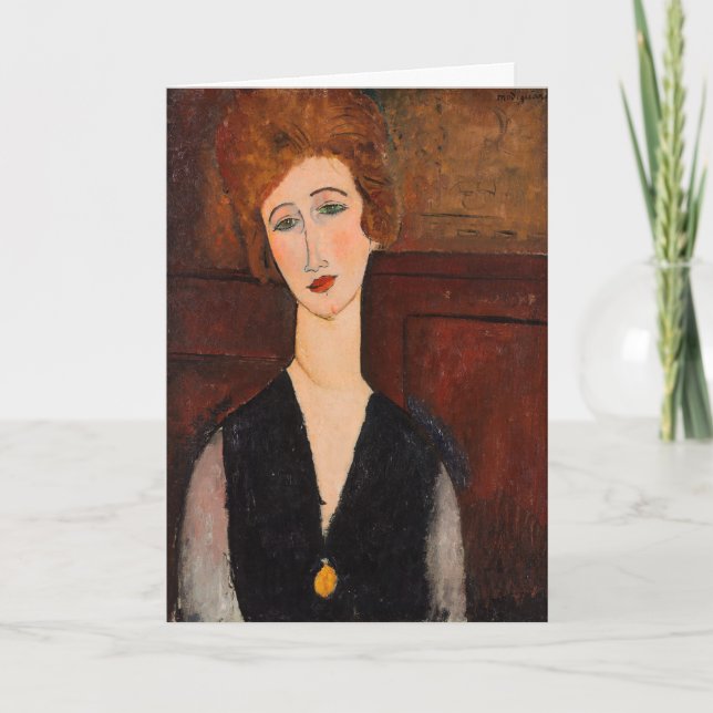 Amedeo Modigliani - Portrait of a Woman Card (Front)