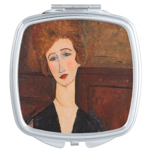 Amedeo Modigliani _ Portrait of a Woman Compact Mirror