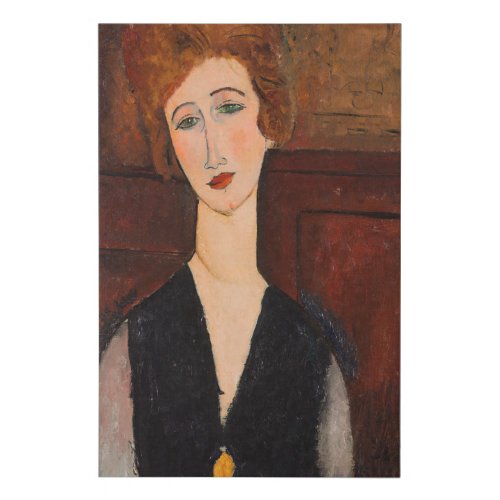 Amedeo Modigliani _ Portrait of a Woman Faux Canvas Print