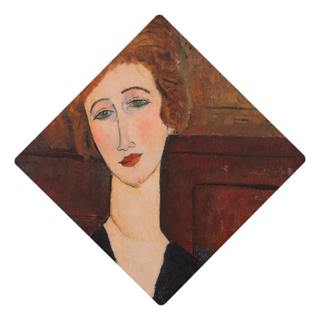 Amedeo Modigliani - Portrait of a Woman Graduation Cap Topper (Front)