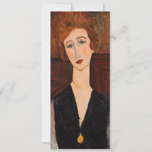 Amedeo Modigliani _ Portrait of a Woman Invitation