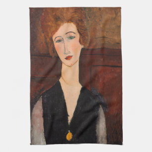 Amedeo Modigliani - Portrait of a Woman Kitchen Towel