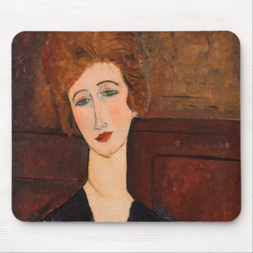 Amedeo Modigliani _ Portrait of a Woman Mouse Pad