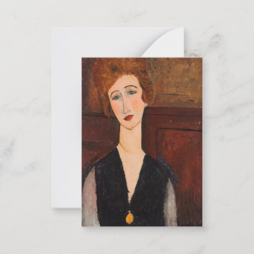 Amedeo Modigliani _ Portrait of a Woman Note Card