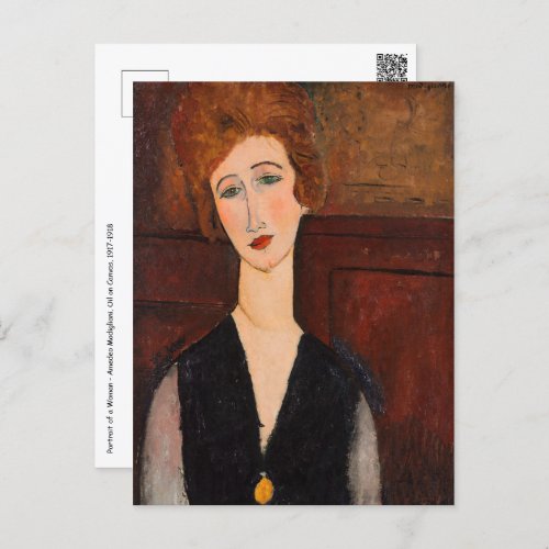 Amedeo Modigliani _ Portrait of a Woman Postcard