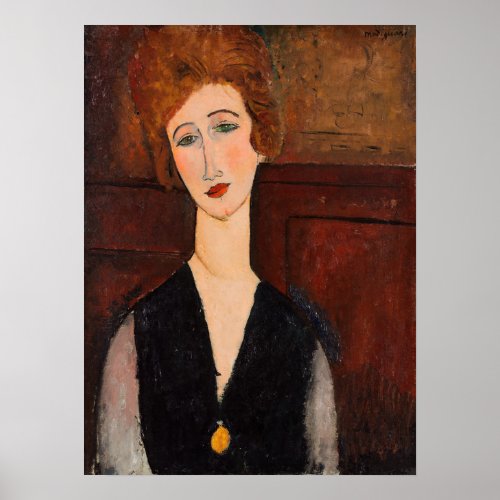 Amedeo Modigliani _ Portrait of a Woman Poster