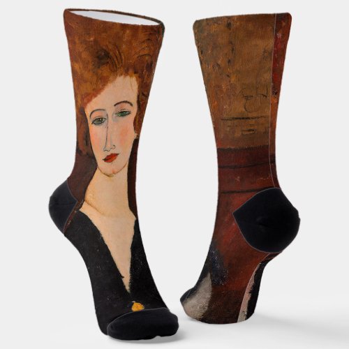 Amedeo Modigliani _ Portrait of a Woman Socks