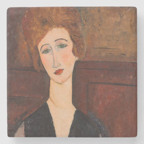 Amedeo Modigliani _ Portrait of a Woman Stone Coaster