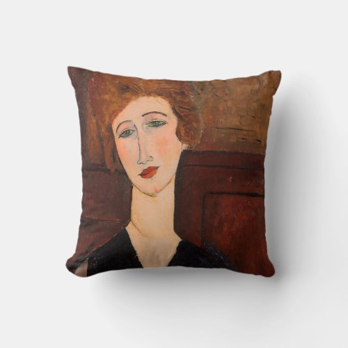 Amedeo Modigliani _ Portrait of a Woman Throw Pillow