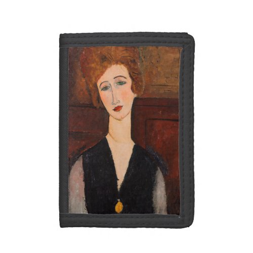 Amedeo Modigliani _ Portrait of a Woman Trifold Wallet