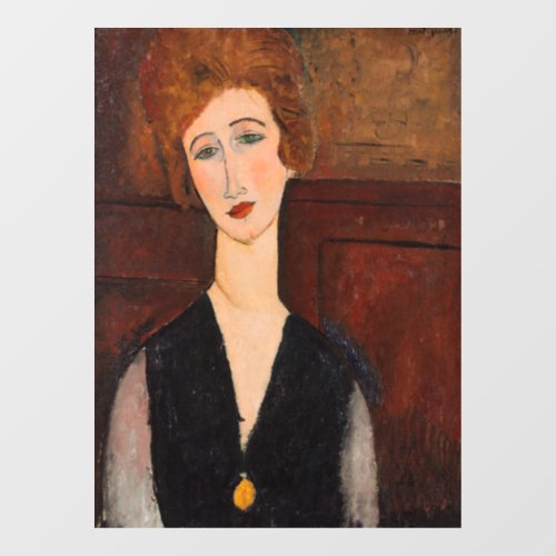 Amedeo Modigliani _ Portrait of a Woman Window Cling