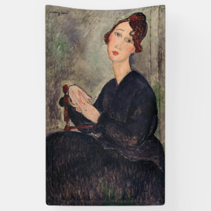 Amedeo Modigliani - Portrait of Dedie Hayden Banner