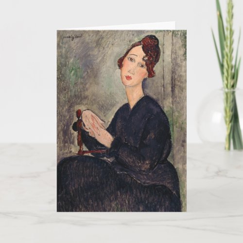 Amedeo Modigliani _ Portrait of Dedie Hayden Card