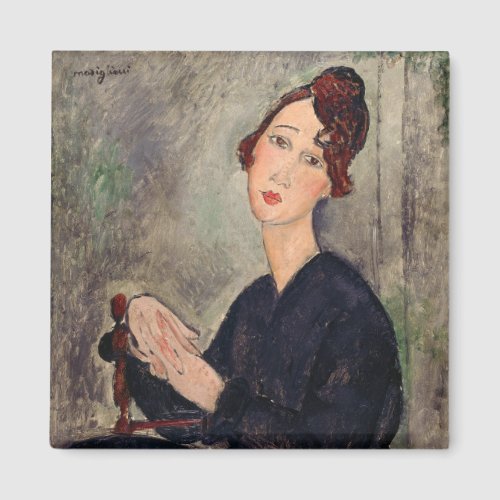 Amedeo Modigliani _ Portrait of Dedie Hayden Magnet