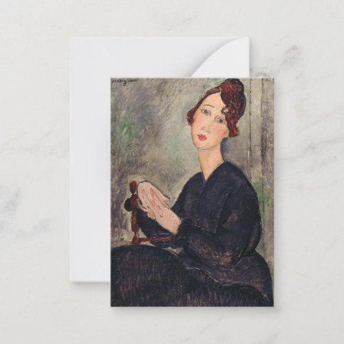 Amedeo Modigliani _ Portrait of Dedie Hayden Note Card
