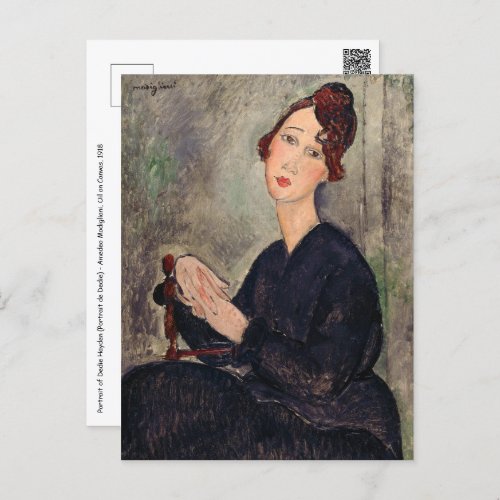 Amedeo Modigliani _ Portrait of Dedie Hayden Postcard