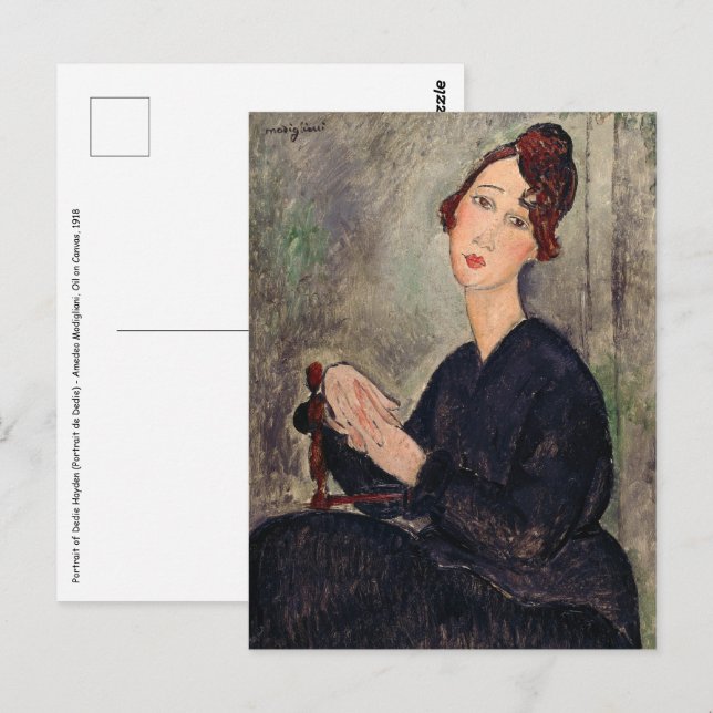 Amedeo Modigliani - Portrait of Dedie Hayden Postcard (Front/Back)