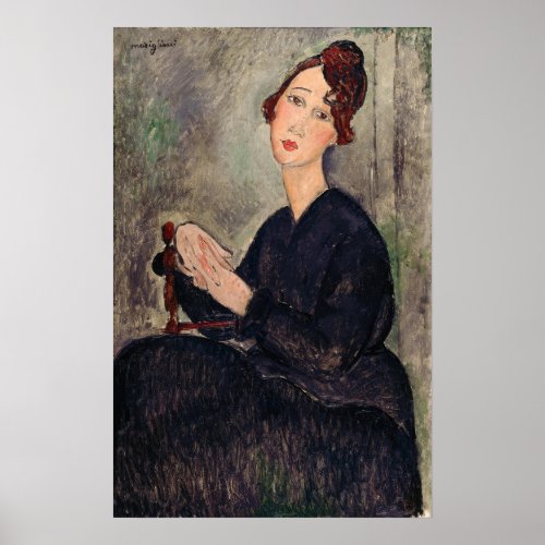 Amedeo Modigliani _ Portrait of Dedie Hayden Poster
