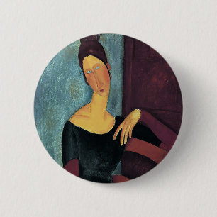 Amedeo Modigliani, Portrait of the Artist's Wife Button