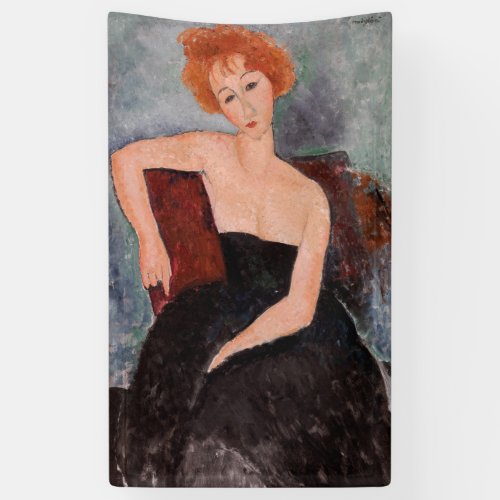 Amedeo Modigliani _ Redheaded Girl Evening Dress Banner