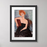 Amedeo Modigliani Redheaded Girl Evening Dress Poster Zazzle