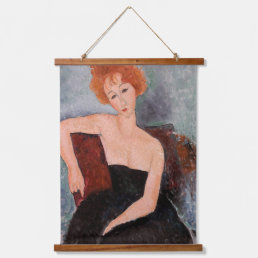 Amedeo Modigliani - Redheaded Girl Evening Dress Hanging Tapestry