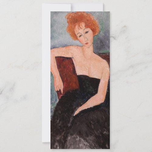Amedeo Modigliani _ Redheaded Girl Evening Dress Invitation