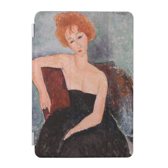 Amedeo Modigliani - Redheaded Girl Evening Dress iPad Mini Cover (Front)