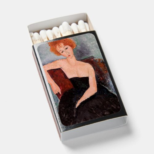 Amedeo Modigliani _ Redheaded Girl Evening Dress Matchboxes