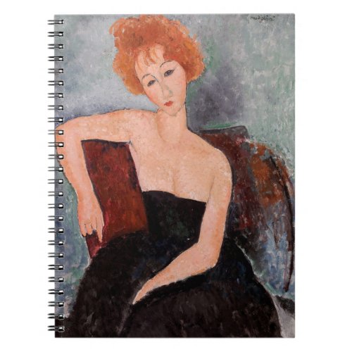 Amedeo Modigliani _ Redheaded Girl Evening Dress Notebook