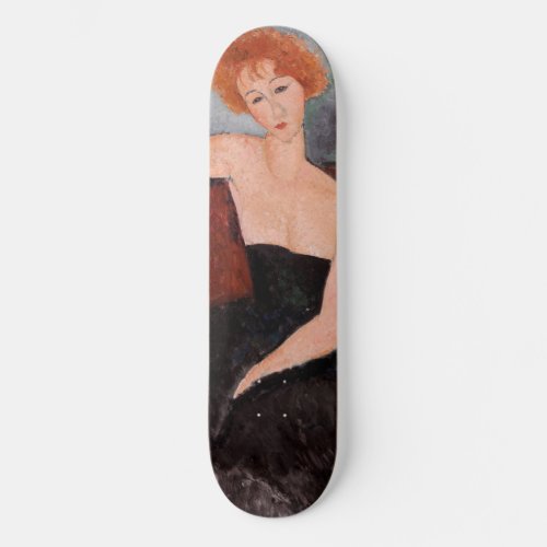 Amedeo Modigliani _ Redheaded Girl Evening Dress Skateboard