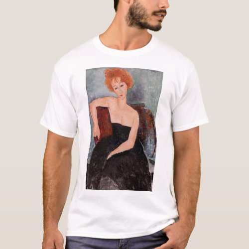 Amedeo Modigliani _ Redheaded Girl Evening Dress T_Shirt