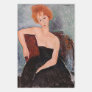 Amedeo Modigliani - Redheaded Girl Evening Dress Wrapping Paper Sheets