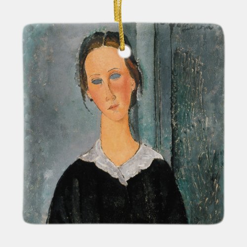 Amedeo Modigliani _ Servant Girl Ceramic Ornament