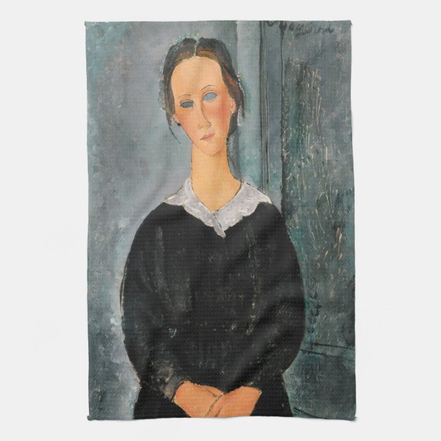Amedeo Modigliani - Servant Girl Kitchen Towel (Vertical)