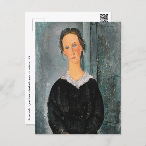 Amedeo Modigliani _ Servant Girl Postcard