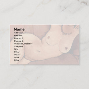 Amedeo Modigliani Woman On A Sofa Business Card