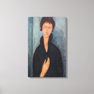 Amedeo Modigliani - Woman with Blue Eyes Canvas Print
