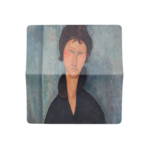 Amedeo Modigliani _ Woman with Blue Eyes Checkbook Cover