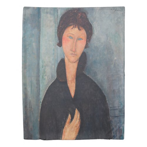 Amedeo Modigliani _ Woman with Blue Eyes Duvet Cover