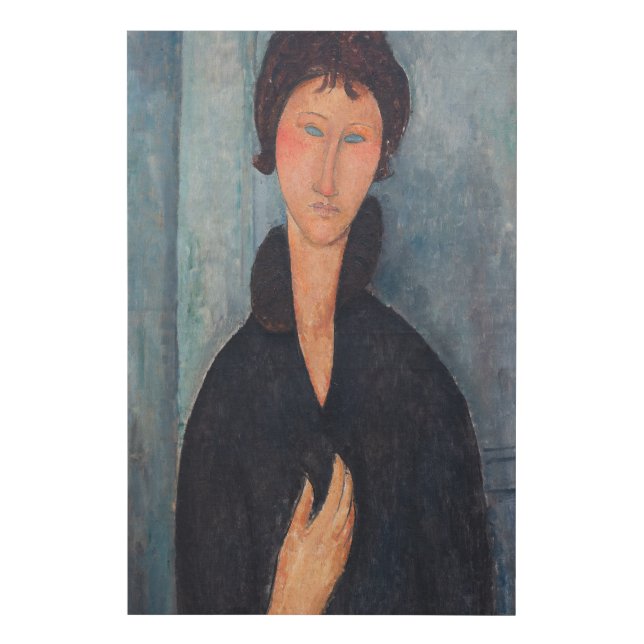 Amedeo Modigliani - Woman with Blue Eyes Faux Canvas Print (Front)