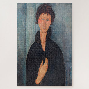 Amedeo Modigliani - Woman with Blue Eyes Jigsaw Puzzle