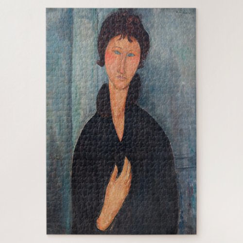 Amedeo Modigliani _ Woman with Blue Eyes Jigsaw Puzzle